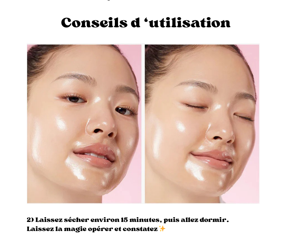 ✨ Masque de Nuit au Collagène – Effet Scellant