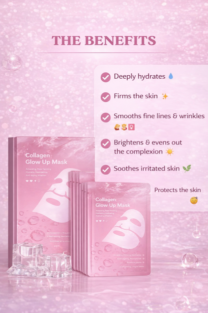 ✨ 4-Pack Glow Up Collagen Masks