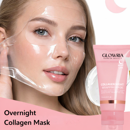 ✨ Collagen Night Mask with Brush – Wrapping Effect