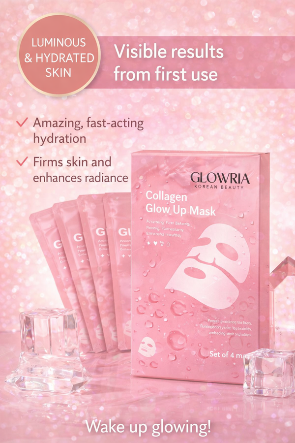✨ 4-Pack Glow Up Collagen Masks