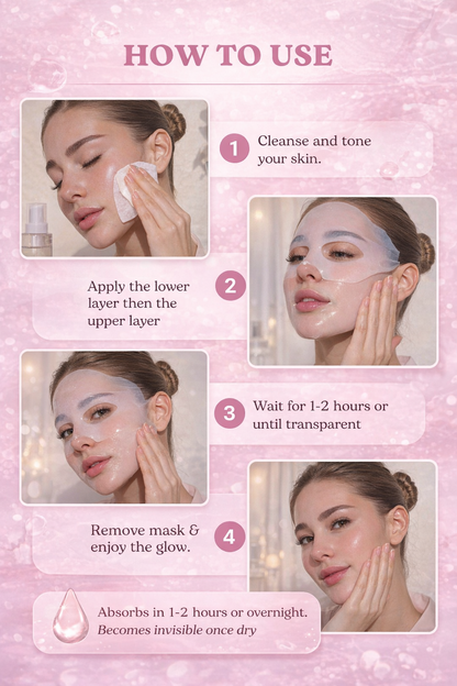 ✨ 4-Pack Glow Up Collagen Masks