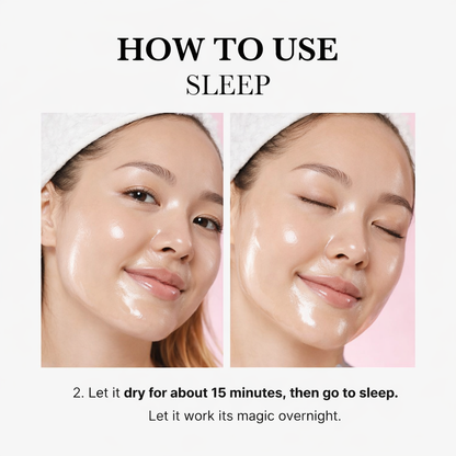✨ Collagen Night Mask with Brush – Wrapping Effect